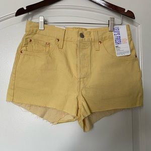 Levi’s 501 high waisted shorts